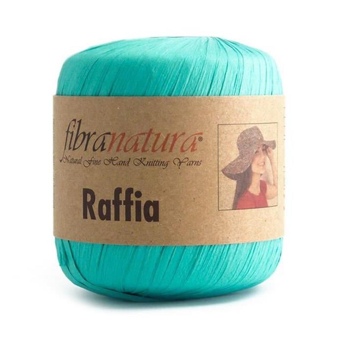Fibra Natura Raffia Yarn 40g 9 – Natural Paper Raffia Yarn for Bags, Hats & Summer Crochet Projects