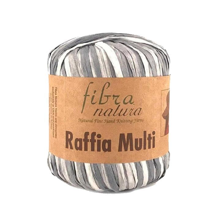 Fibra Natura Raffia Multicolor Yarn 40g 26 – Colorful Paper Raffia Yarn for Bags, Hats & Summer Crochet Projects