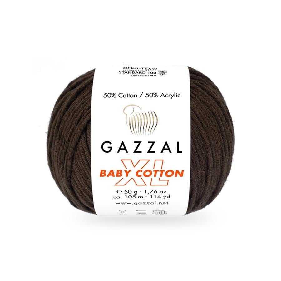 Gazzal Baby Cotton XL Yarn 50g 3436 – Soft Cotton Acrylic Yarn for Baby Knitting, Amigurumi, Crochet & Knitting Projects