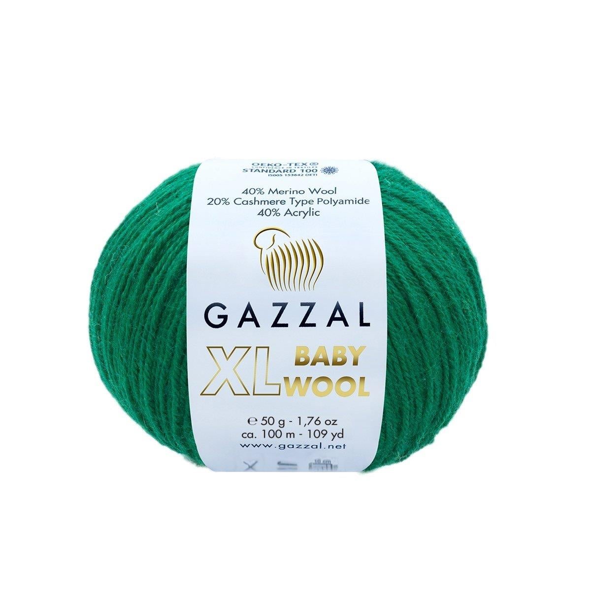 Gazzal Baby Wool XL Yarn 50g 814 – Soft Wool Blend Yarn for Baby Knitting & Crochet Projects
