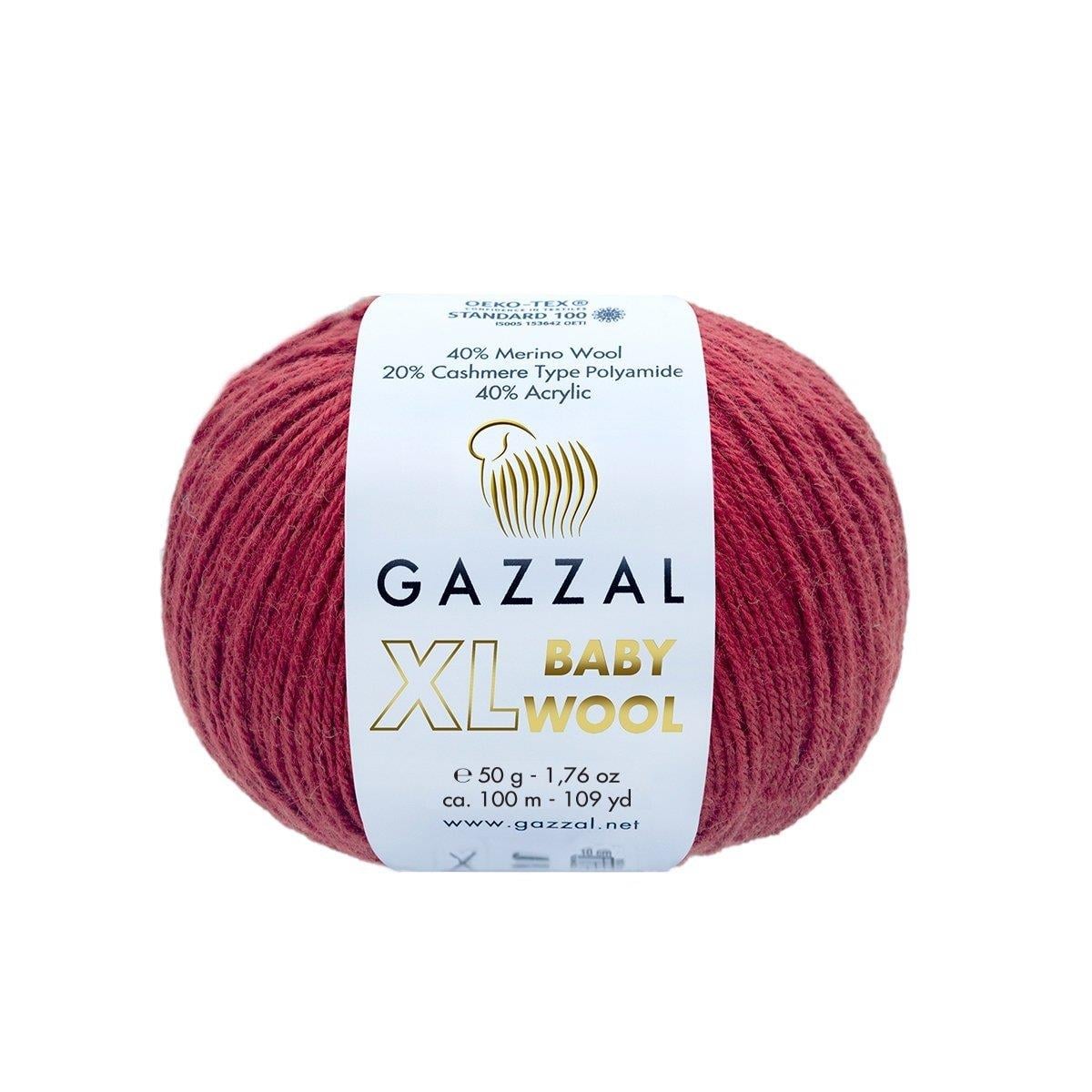 Gazzal Baby Wool XL Yarn 50g 816 – Soft Wool Blend Yarn for Baby Knitting & Crochet Projects
