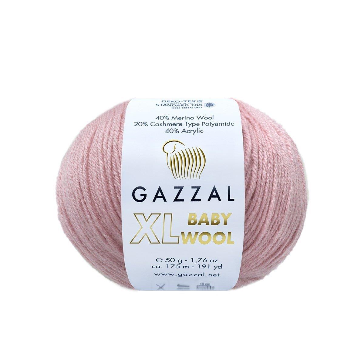 Gazzal Baby Wool XL Yarn 50g 828 – Soft Wool Blend Yarn for Baby Knitting & Crochet Projects