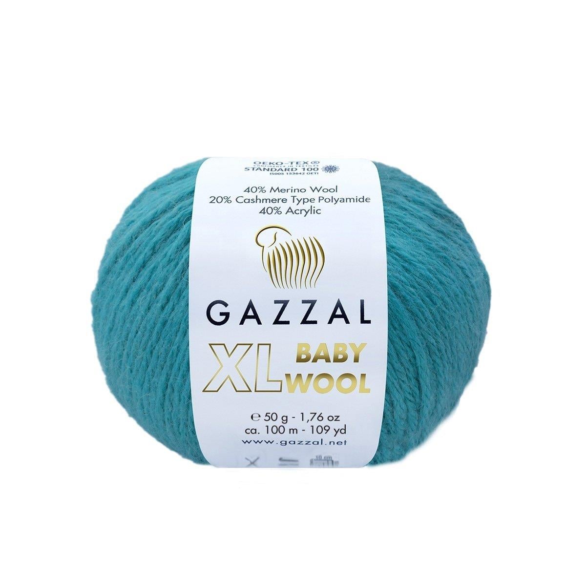 Gazzal Baby Wool XL Yarn 50g 832 – Soft Wool Blend Yarn for Baby Knitting & Crochet Projects