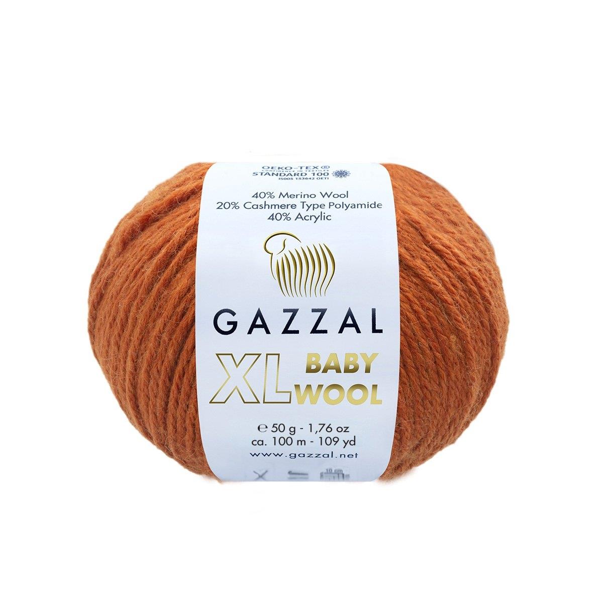 Gazzal Baby Wool XL Yarn 50g 841 – Soft Wool Blend Yarn for Baby Knitting & Crochet Projects