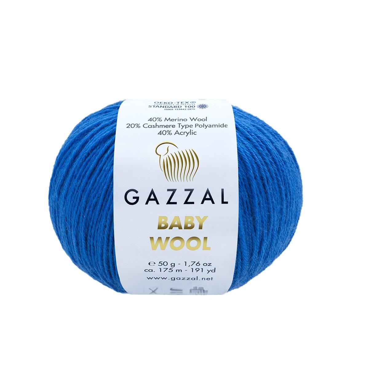 Gazzal Baby Wool Yarn 50g 802 – Soft Wool Blend Yarn for Baby Knitting, Crochet & Amigurumi