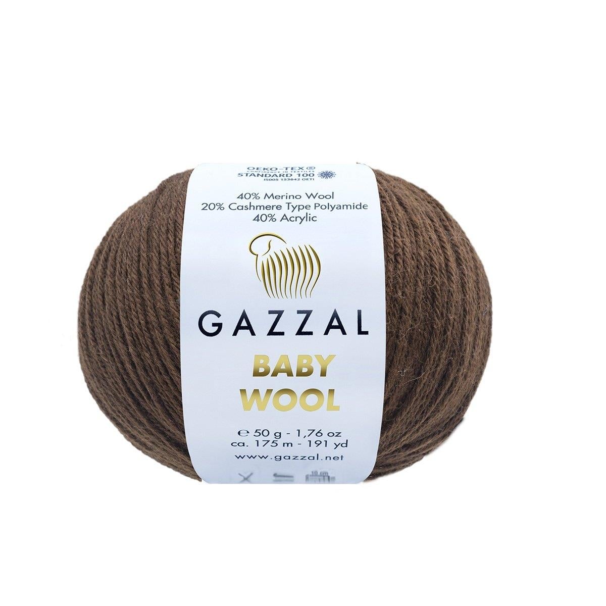 Gazzal Baby Wool Yarn 50g 807 – Soft Wool Blend Yarn for Baby Knitting, Crochet & Amigurumi