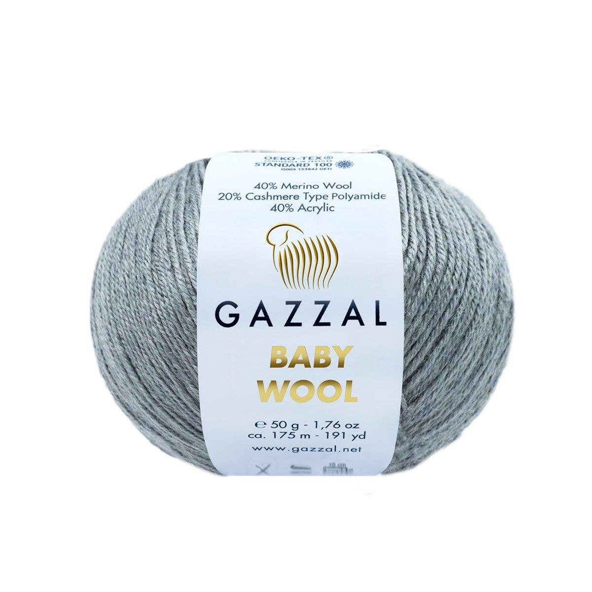 Gazzal Baby Wool Yarn 50g 818 – Soft Wool Blend Yarn for Baby Knitting, Crochet & Amigurumi