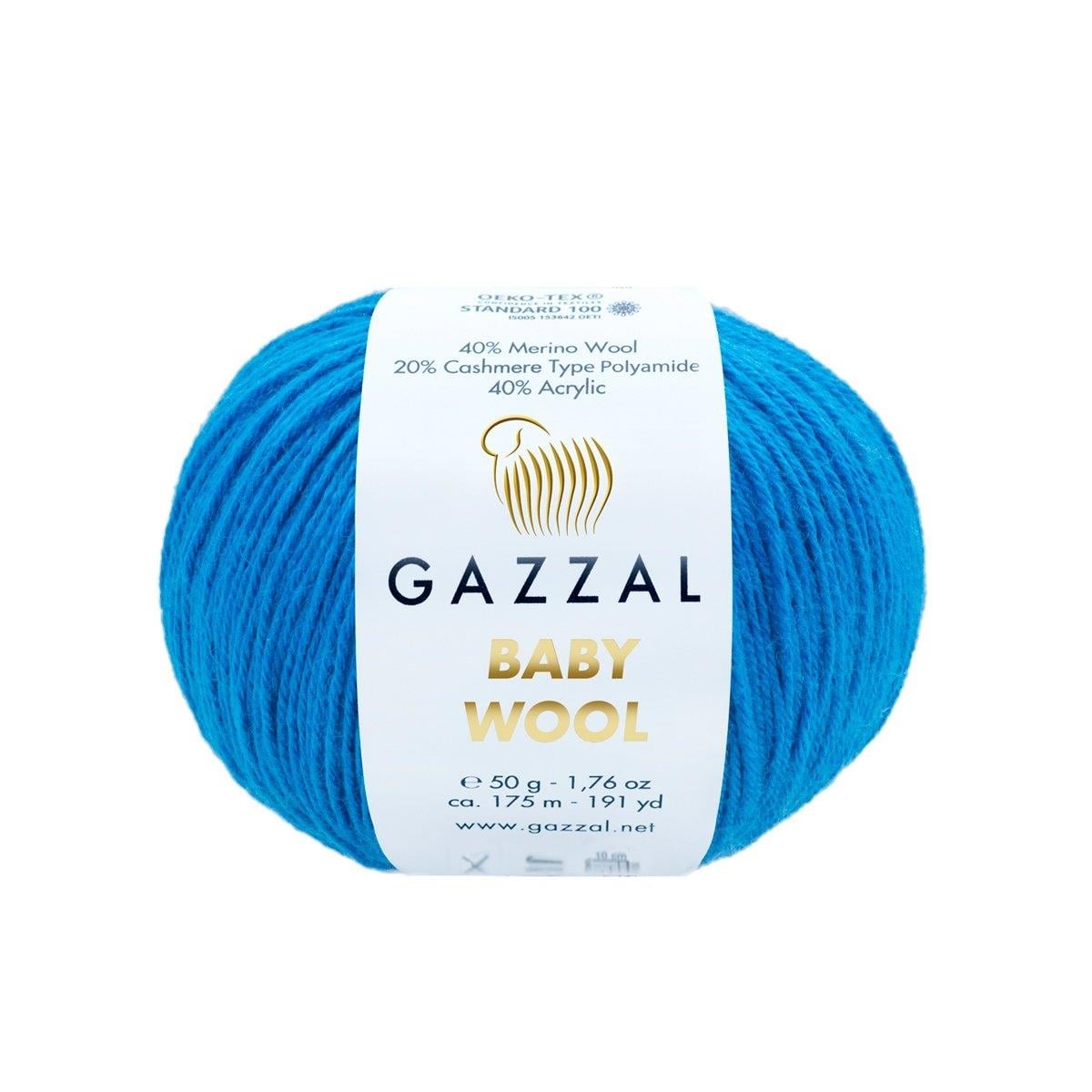 Gazzal Baby Wool Yarn 50g 830 – Soft Wool Blend Yarn for Baby Knitting, Crochet & Amigurumi