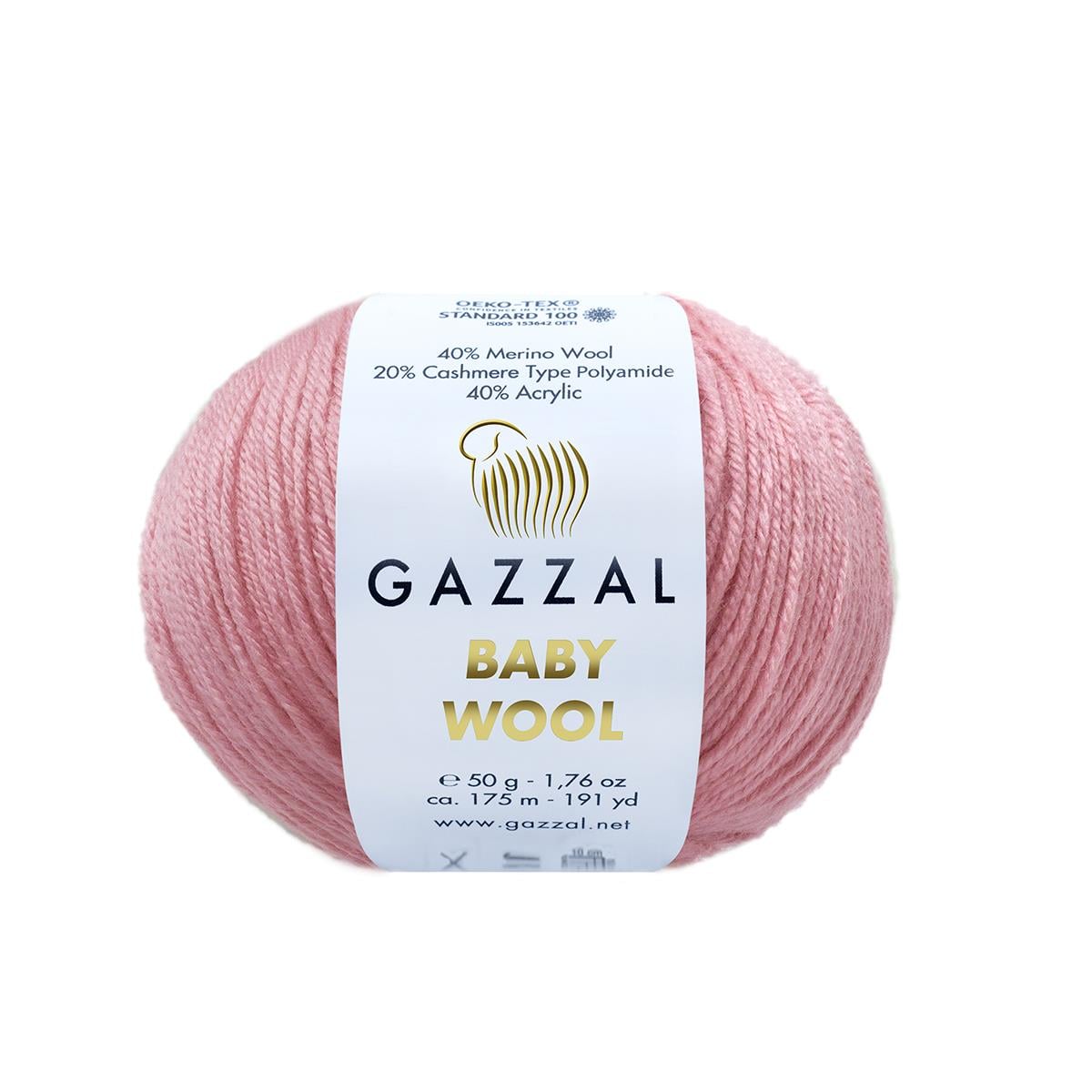 Gazzal Baby Wool Yarn 50g 831 – Soft Wool Blend Yarn for Baby Knitting, Crochet & Amigurumi