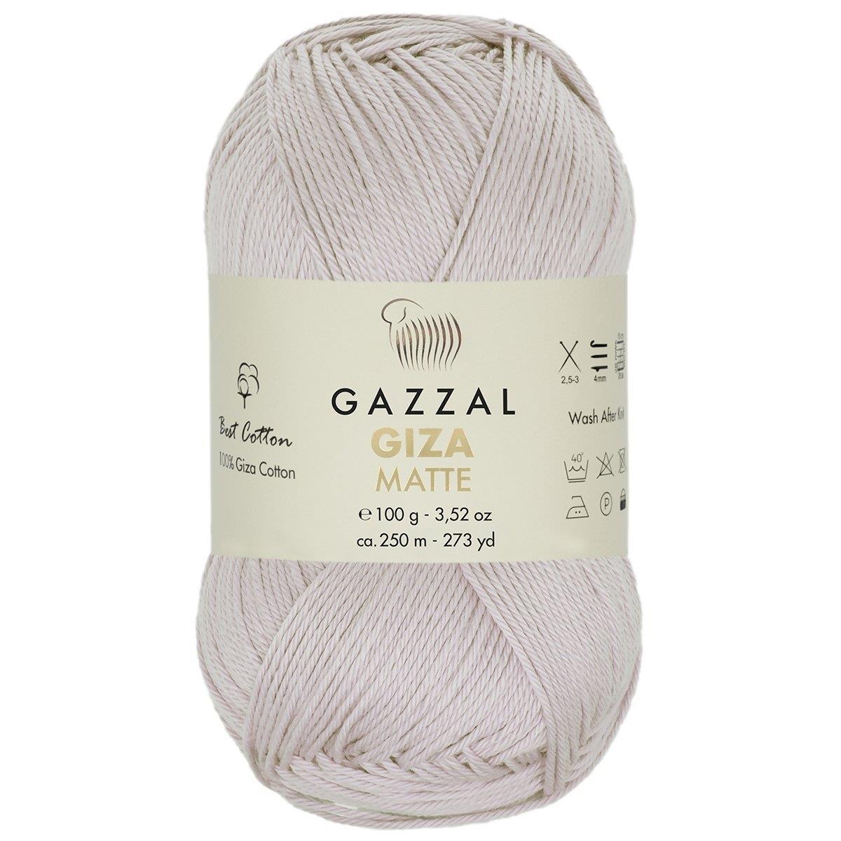 Gazzal Giza Matte Yarn 100g 5588 – Matte Egyptian Cotton Yarn for Crochet, Knitting & Summer Projects