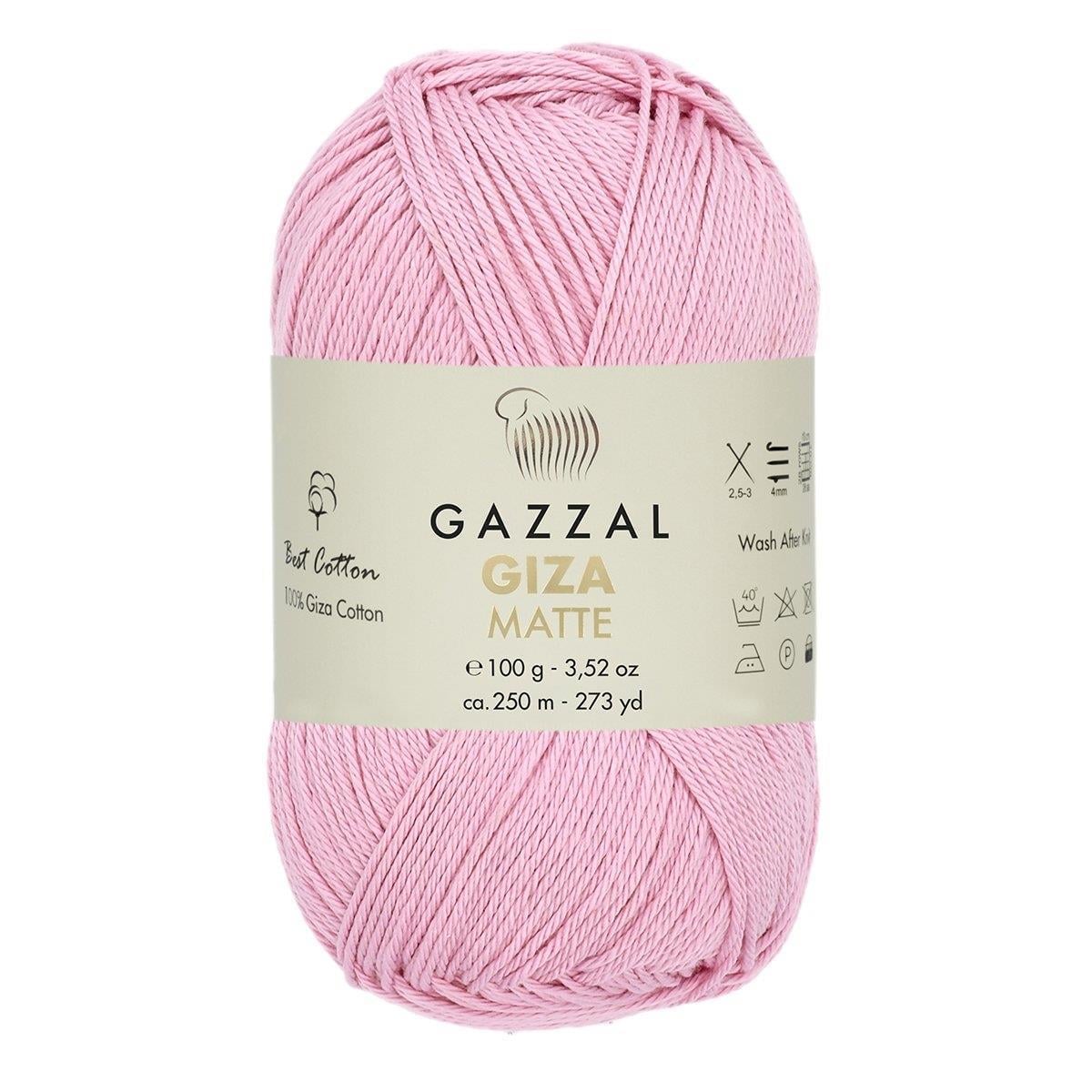 Gazzal Giza Matte Yarn 100g 5592 – Matte Egyptian Cotton Yarn for Crochet, Knitting & Summer Projects