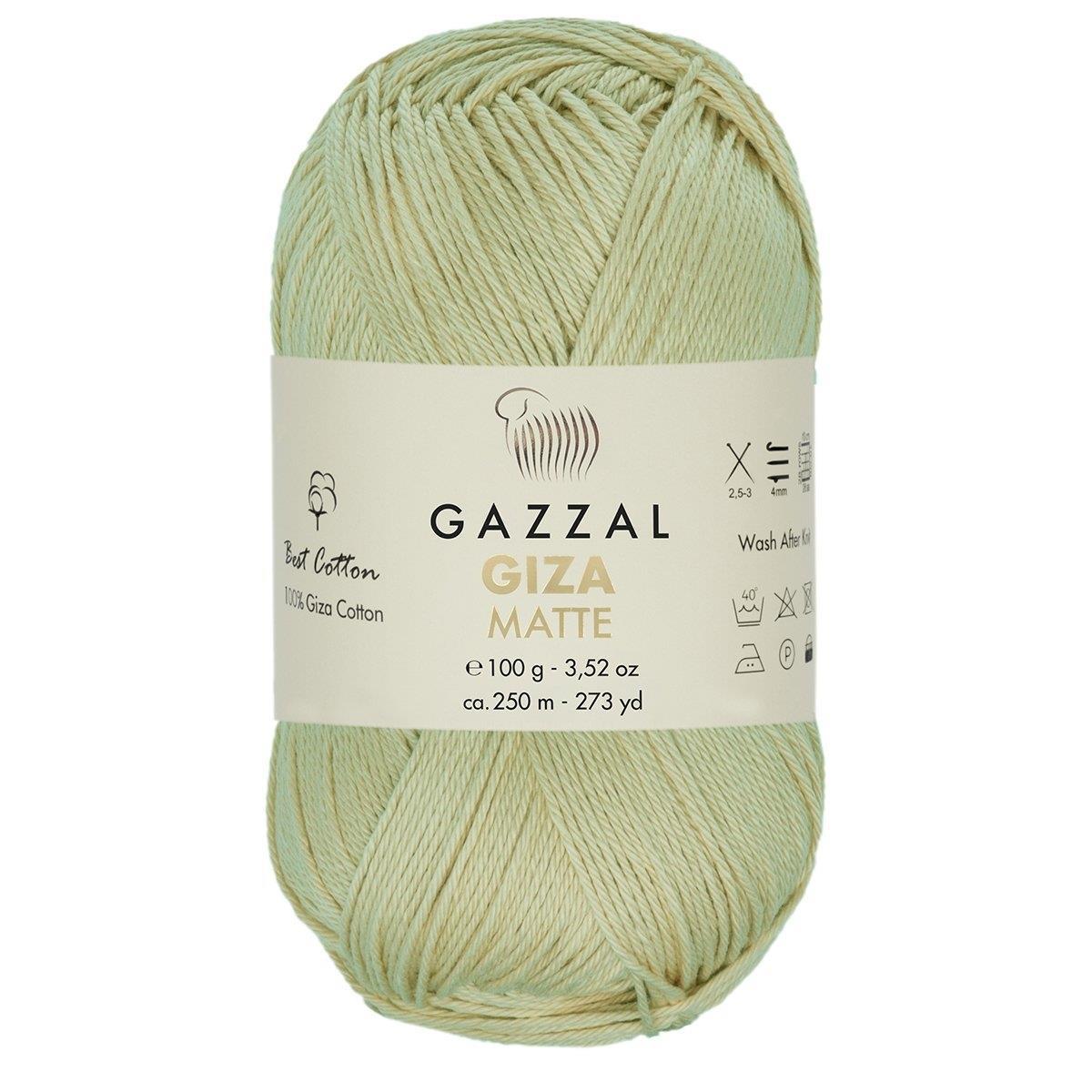 Gazzal Giza Matte Yarn 100g 5594 – Matte Egyptian Cotton Yarn for Crochet, Knitting & Summer Projects