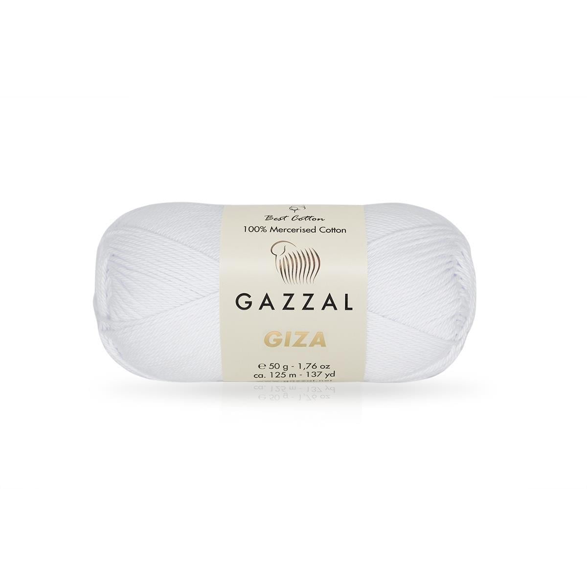Gazzal Giza Yarn 50g 2450 – Mercerized Egyptian Cotton Yarn for Knitting, Crochet & Amigurumi