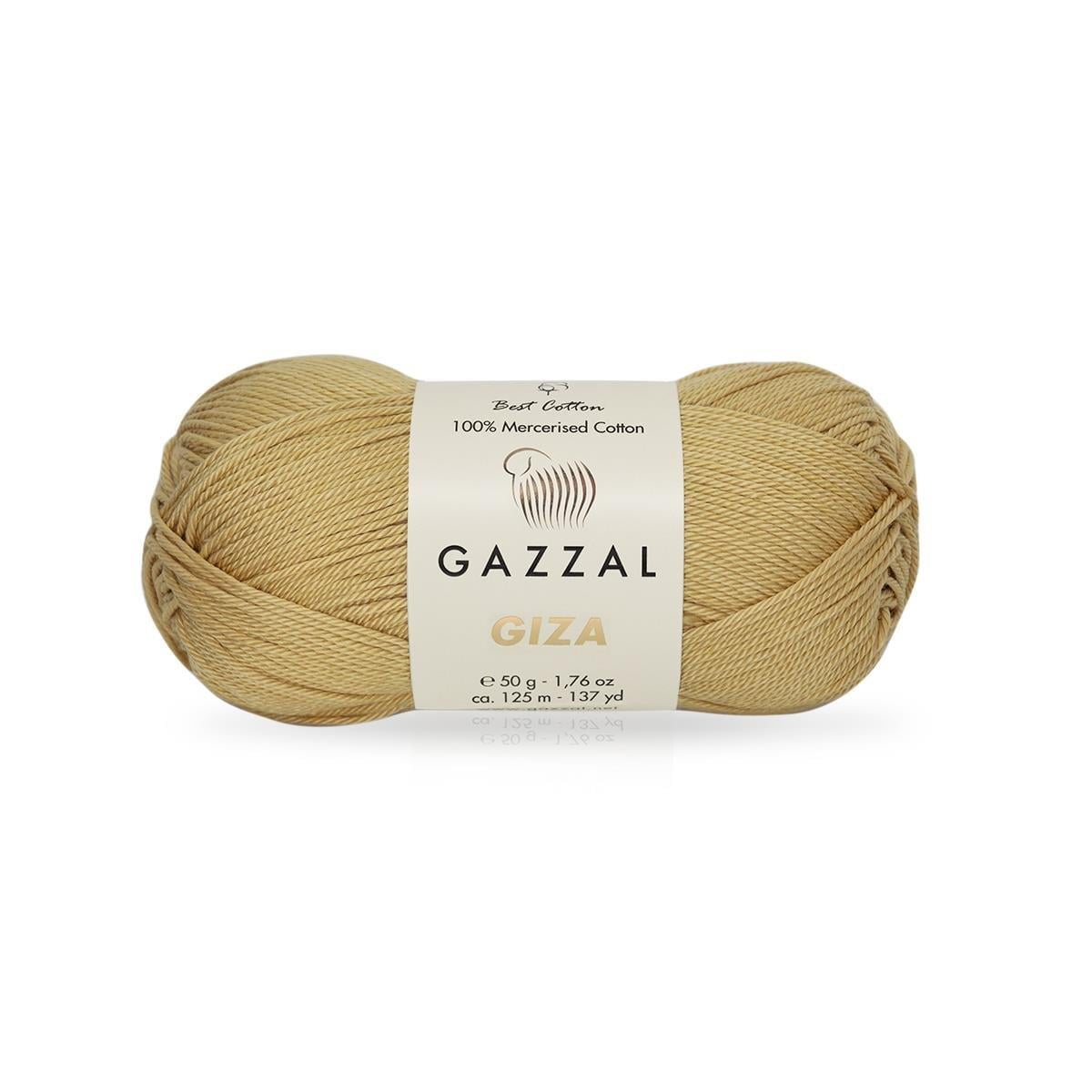 Gazzal Giza Yarn 50g 2452 – Mercerized Egyptian Cotton Yarn for Knitting, Crochet & Amigurumi