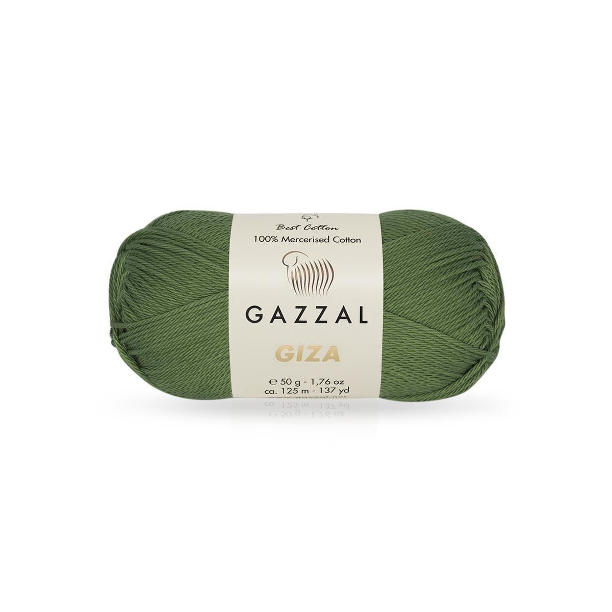 Gazzal Giza Yarn 50g 2462 – Mercerized Egyptian Cotton Yarn for Knitting, Crochet & Amigurumi