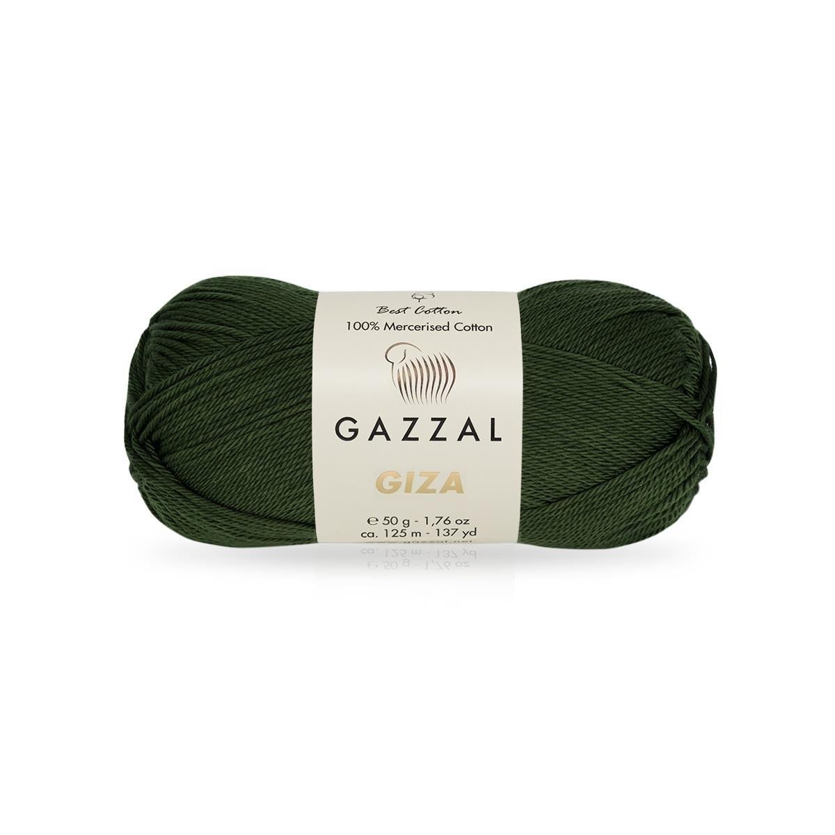 Gazzal Giza Yarn 50g 2463 – Mercerized Egyptian Cotton Yarn for Knitting, Crochet & Amigurumi