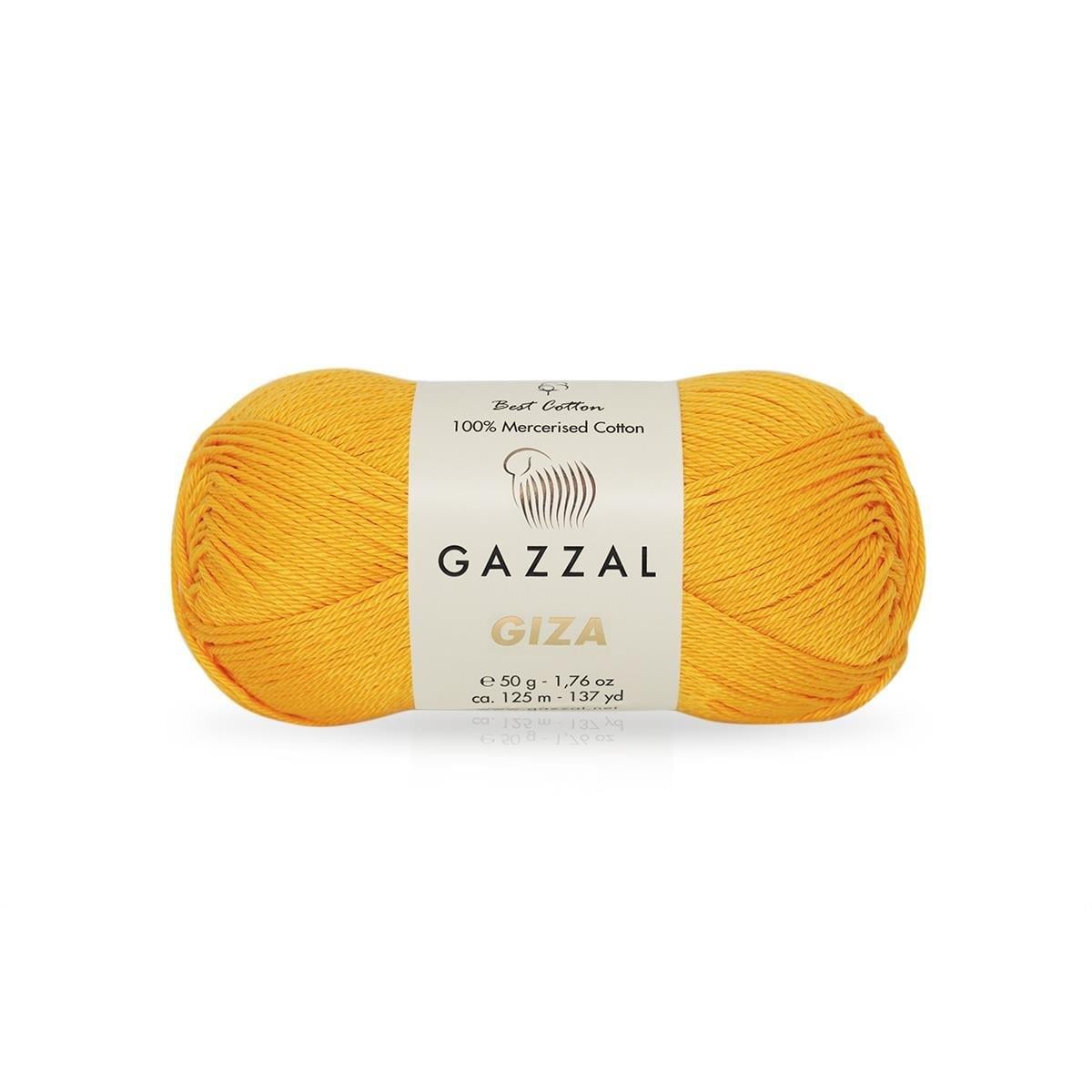 Gazzal Giza Yarn 50g 2464 – Mercerized Egyptian Cotton Yarn for Knitting, Crochet & Amigurumi