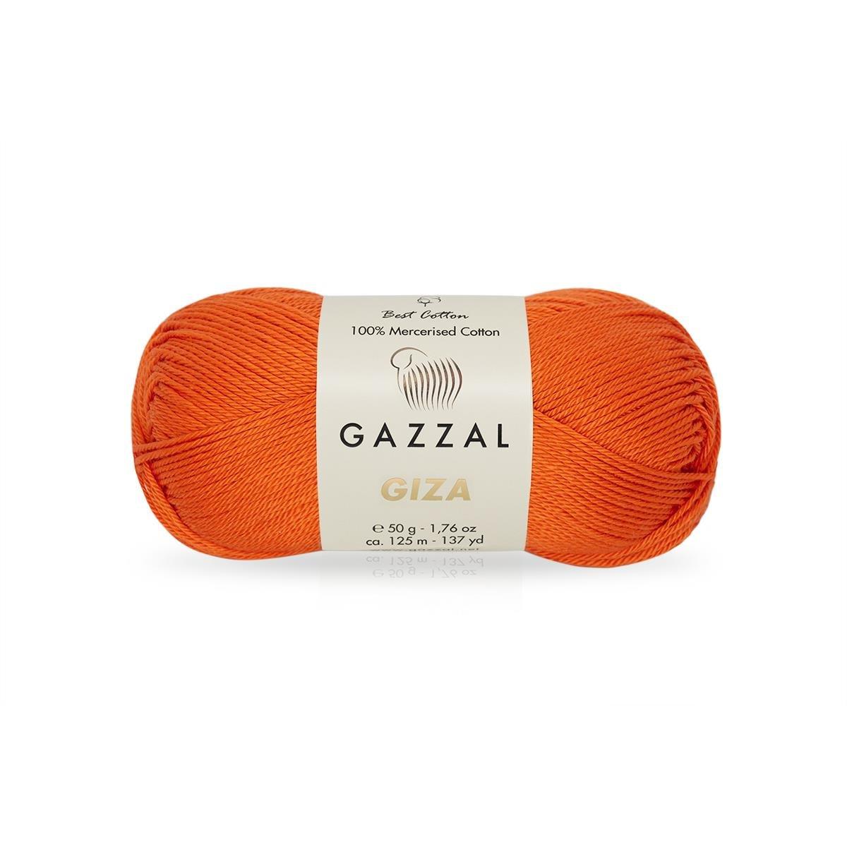 Gazzal Giza Yarn 50g 2465 – Mercerized Egyptian Cotton Yarn for Knitting, Crochet & Amigurumi
