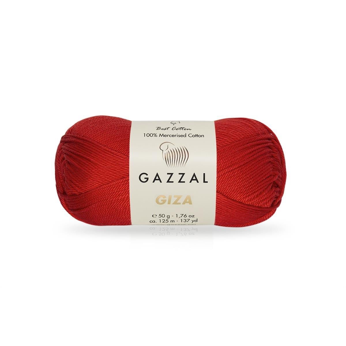 Gazzal Giza Yarn 50g 2466 – Mercerized Egyptian Cotton Yarn for Knitting, Crochet & Amigurumi