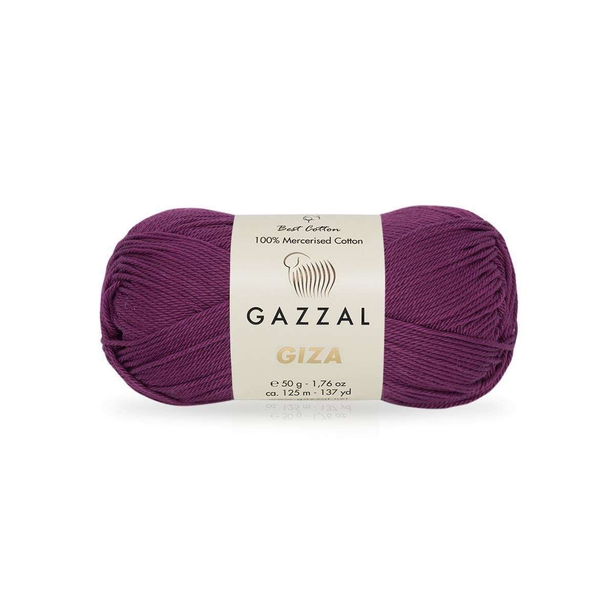 Gazzal Giza Yarn 50g 2467 – Mercerized Egyptian Cotton Yarn for Knitting, Crochet & Amigurumi