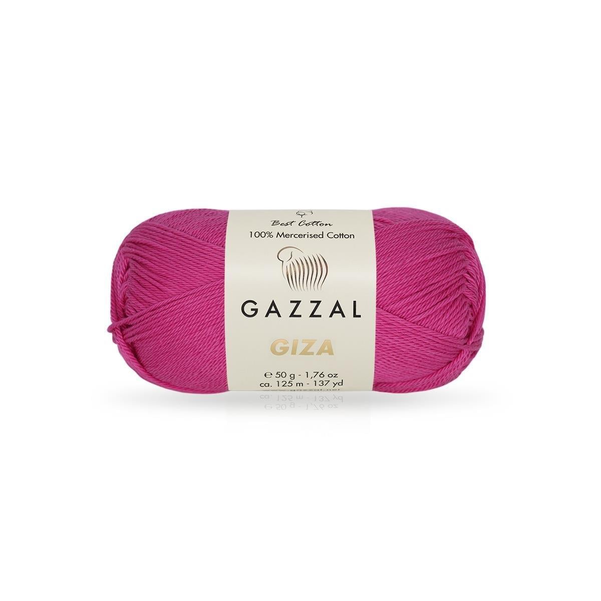 Gazzal Giza Yarn 50g 2469 – Mercerized Egyptian Cotton Yarn for Knitting, Crochet & Amigurumi