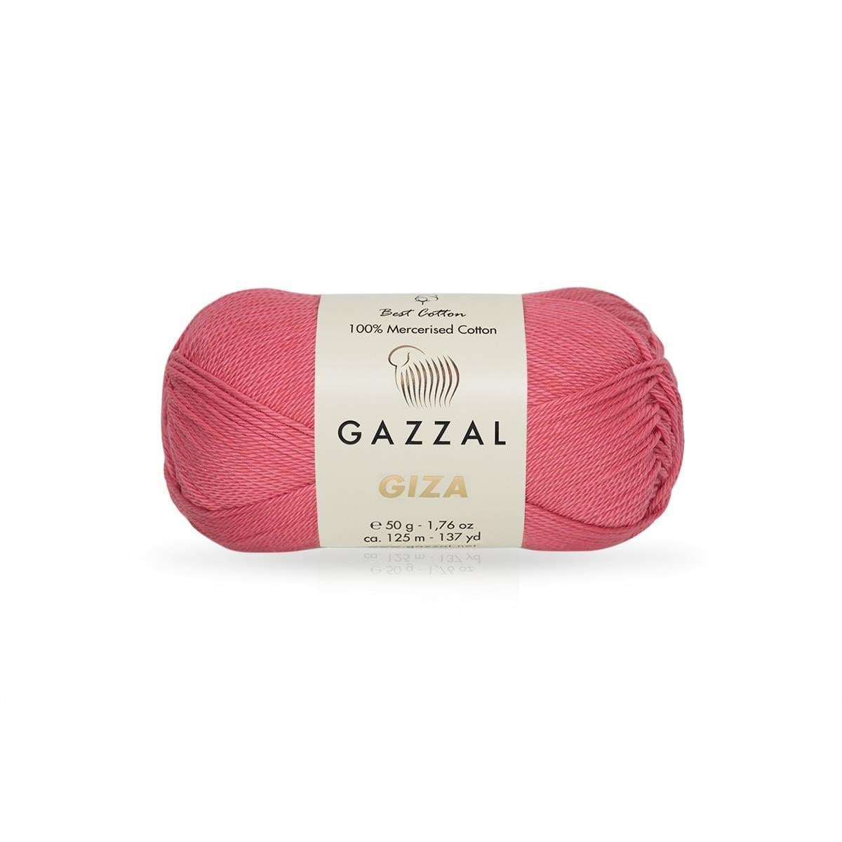 Gazzal Giza Yarn 50g 2470 – Mercerized Egyptian Cotton Yarn for Knitting, Crochet & Amigurumi
