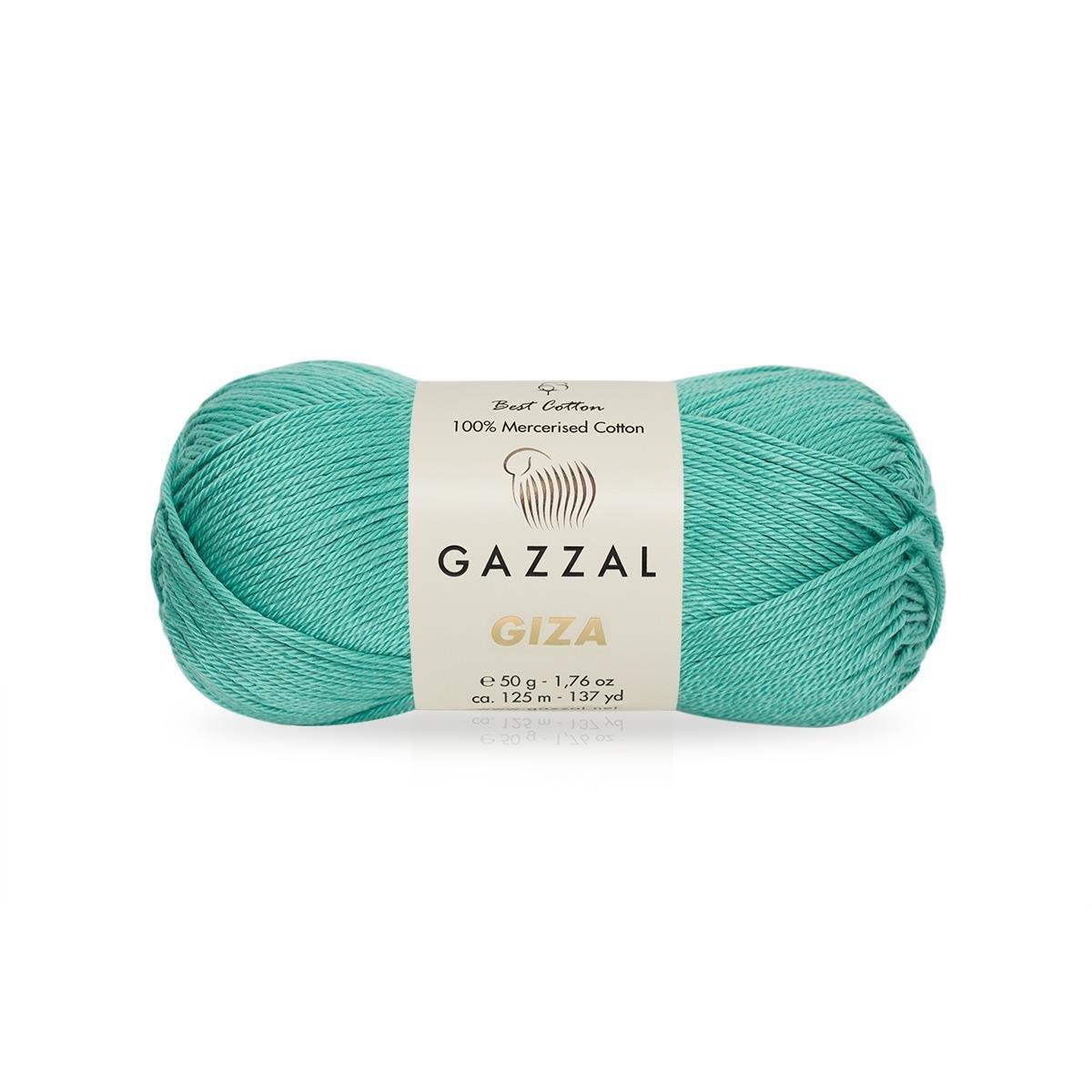 Gazzal Giza Yarn 50g 2481 – Mercerized Egyptian Cotton Yarn for Knitting, Crochet & Amigurumi