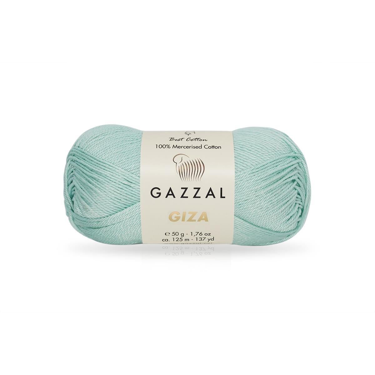Gazzal Giza Yarn 50g 2482 – Mercerized Egyptian Cotton Yarn for Knitting, Crochet & Amigurumi