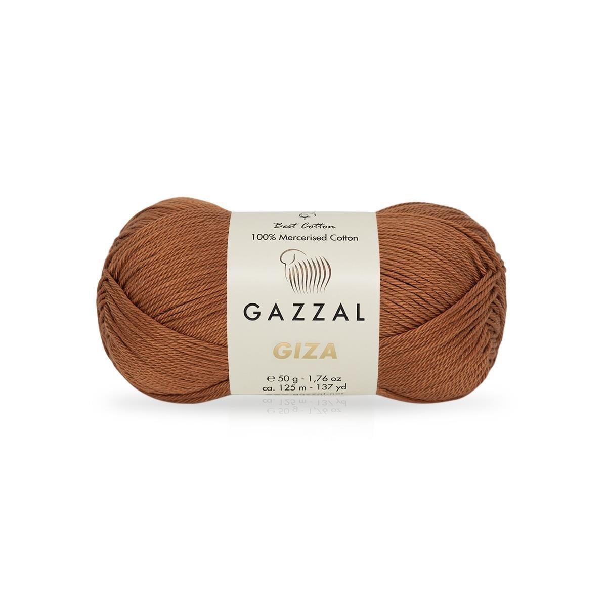 Gazzal Giza Yarn 50g 2484 – Mercerized Egyptian Cotton Yarn for Knitting, Crochet & Amigurumi