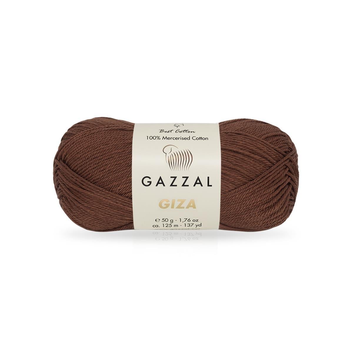 Gazzal Giza Yarn 50g 2485 – Mercerized Egyptian Cotton Yarn for Knitting, Crochet & Amigurumi
