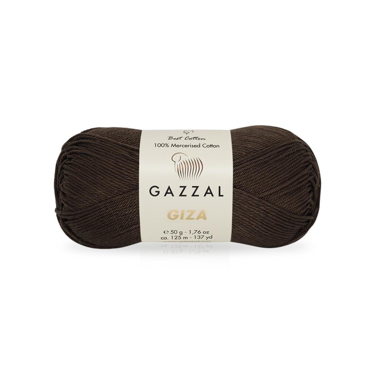 Gazzal Giza Yarn 50g 2486 – Mercerized Egyptian Cotton Yarn for Knitting, Crochet & Amigurumi