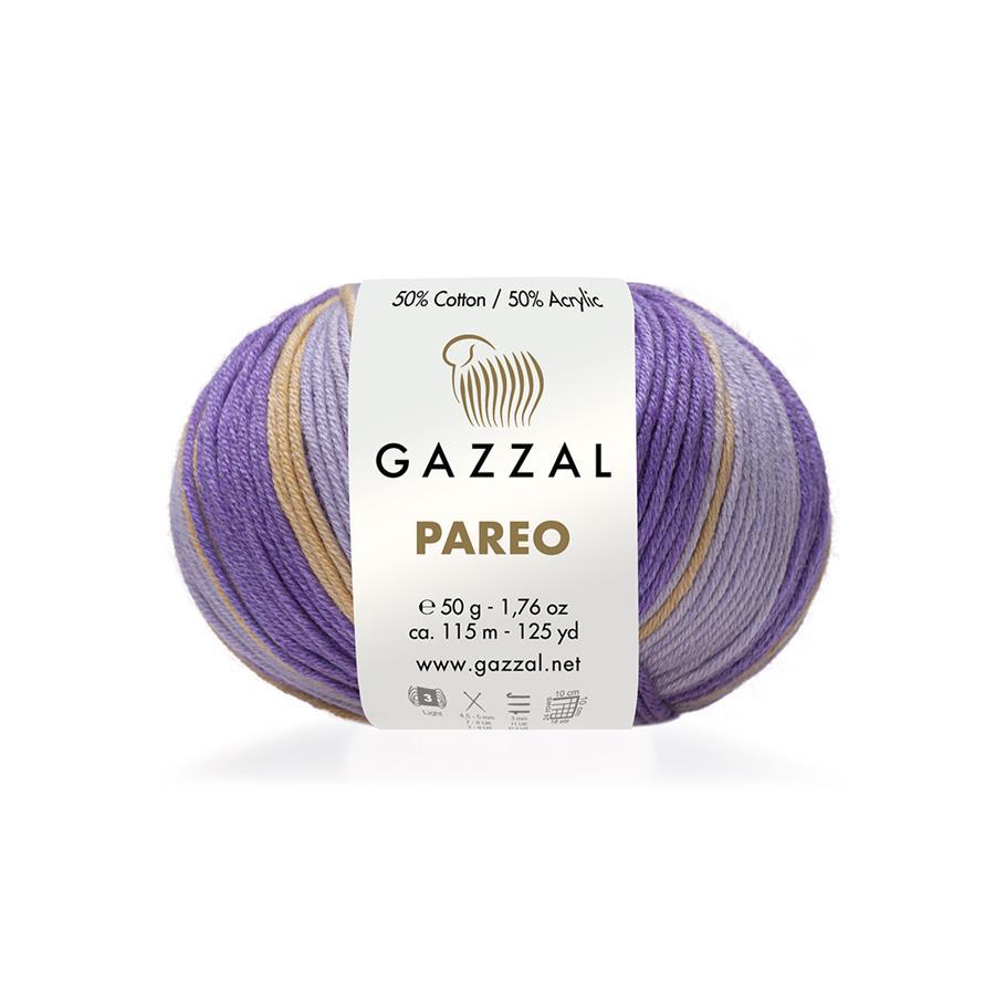 Gazzal Pareo Yarn 50g 10422 – Lightweight Cotton Blend Yarn for Summer Tops, Shawls, Beachwear & Crochet Projects