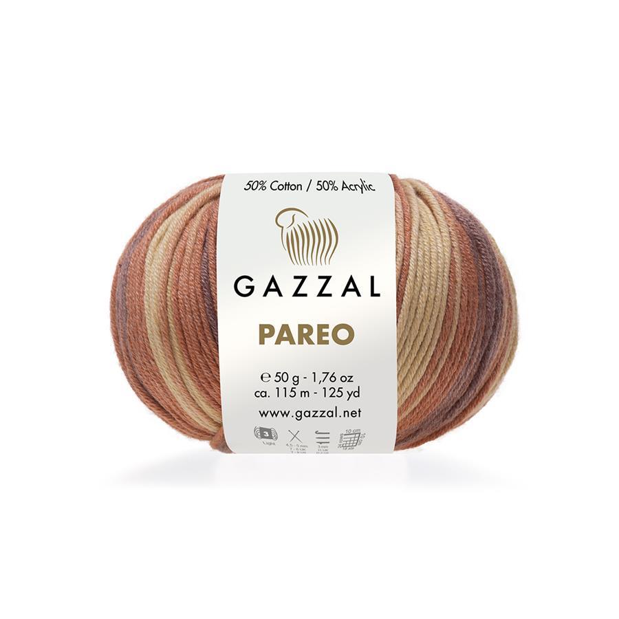 Gazzal Pareo Yarn 50g 10423 – Lightweight Cotton Blend Yarn for Summer Tops, Shawls, Beachwear & Crochet Projects