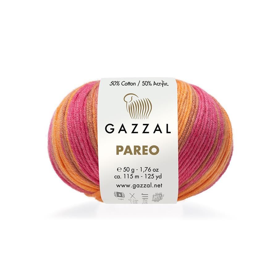 Gazzal Pareo Yarn 50g 10426 – Lightweight Cotton Blend Yarn for Summer Tops, Shawls, Beachwear & Crochet Projects