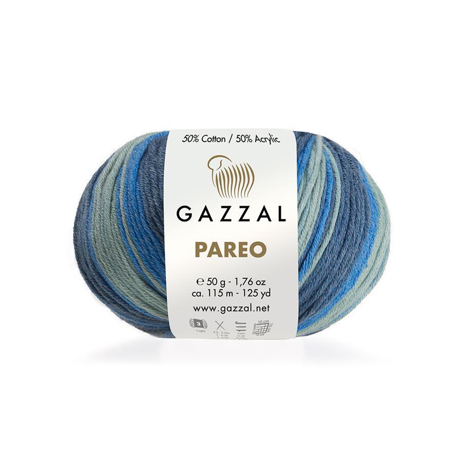 Gazzal Pareo Yarn 50g 10430 – Lightweight Cotton Blend Yarn for Summer Tops, Shawls, Beachwear & Crochet Projects