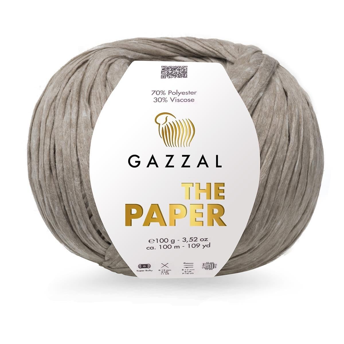Gazzal The Paper Raffia Yarn 100g 3951 – Natural Paper Raffia Yarn for Bags, Hats & Summer Accessories