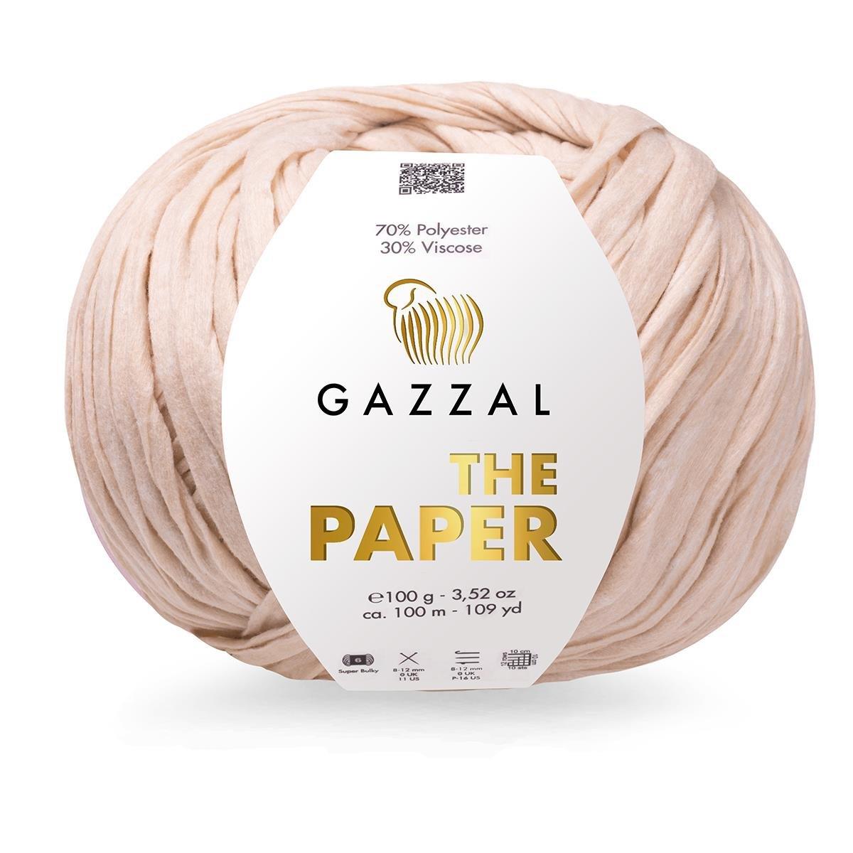 Gazzal The Paper Raffia Yarn 100g 3954 – Natural Paper Raffia Yarn for Bags, Hats & Summer Accessories