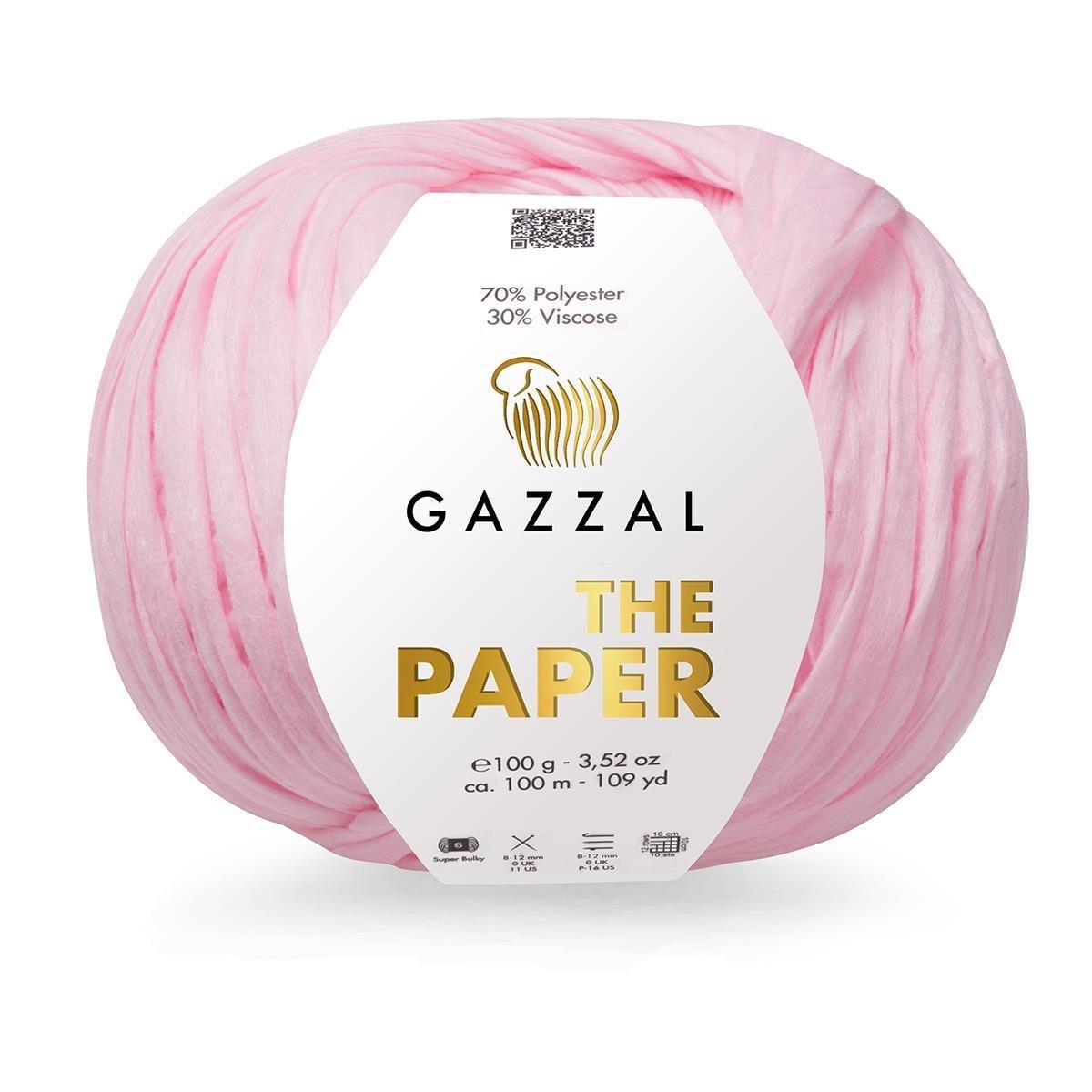 Gazzal The Paper Raffia Yarn 100g 3955 – Natural Paper Raffia Yarn for Bags, Hats & Summer Accessories