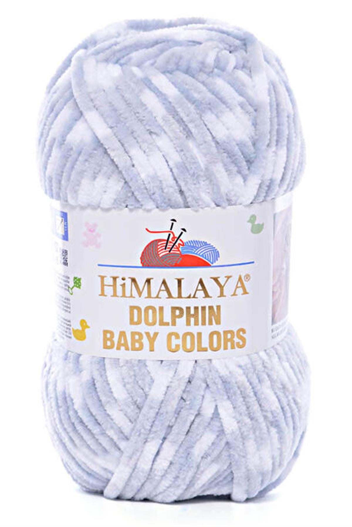 Himalaya Dolphin Baby Color Chenille Yarn – Super Bulky Multicolor Velvet Yarn 100g