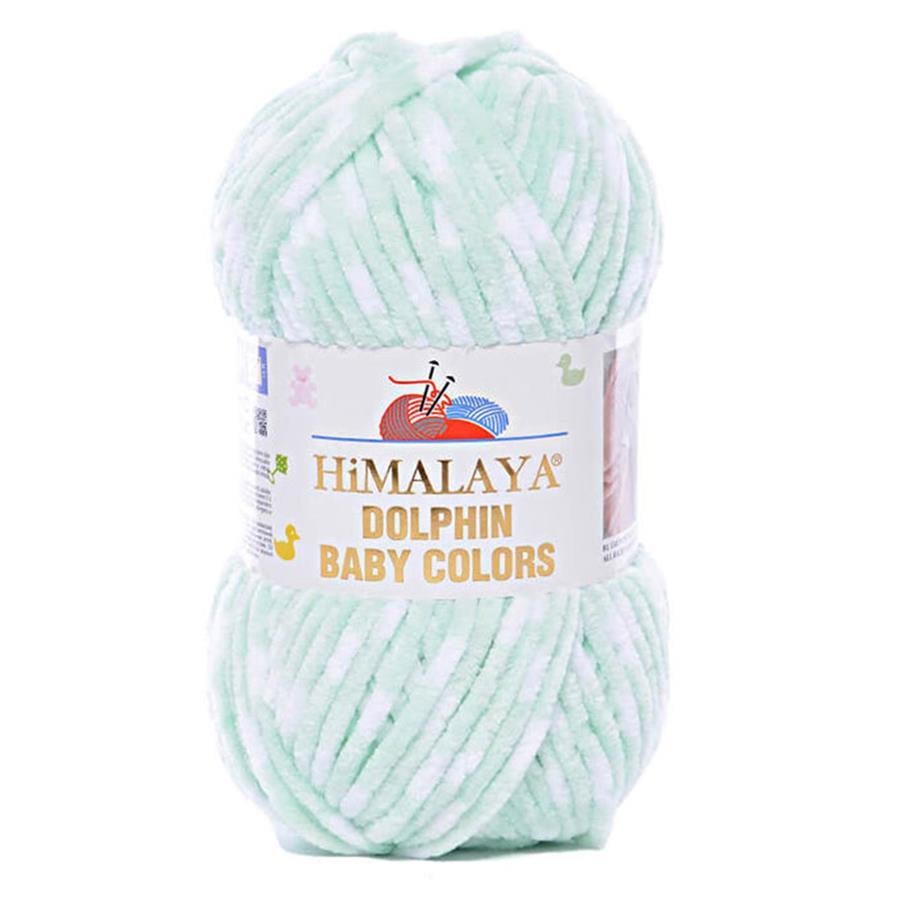Himalaya Dolphin Baby Color Yarn 100g 431 – Multicolor Super Soft Velvet Chenille Yarn for Baby Knitting, Amigurumi, Crochet & Plush Projects