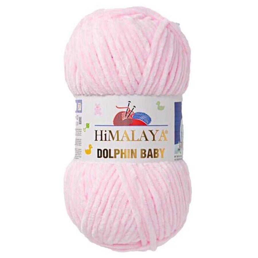 Himalaya Dolphin Baby Chenille Yarn 100g 80303 – Super Soft Velvet Chenille Yarn for Baby Knitting, Amigurumi, Crochet & Plush Projects