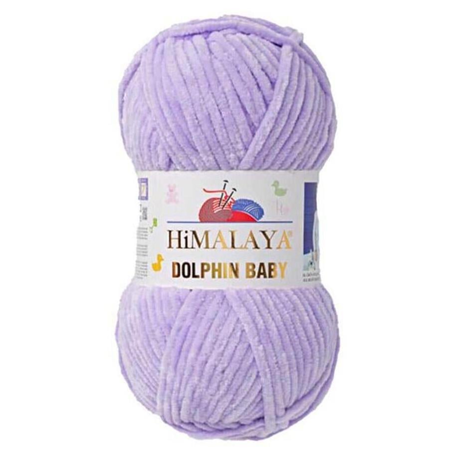 Himalaya Dolphin Baby Chenille Yarn 100g 80305 – Super Soft Velvet Chenille Yarn for Baby Knitting, Amigurumi, Crochet & Plush Projects