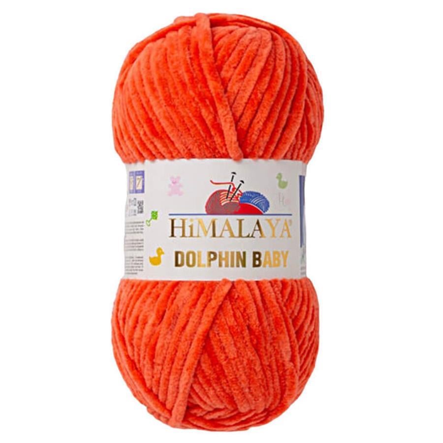 Himalaya Dolphin Baby Chenille Yarn 100g 80312 – Super Soft Velvet Chenille Yarn for Baby Knitting, Amigurumi, Crochet & Plush Projects