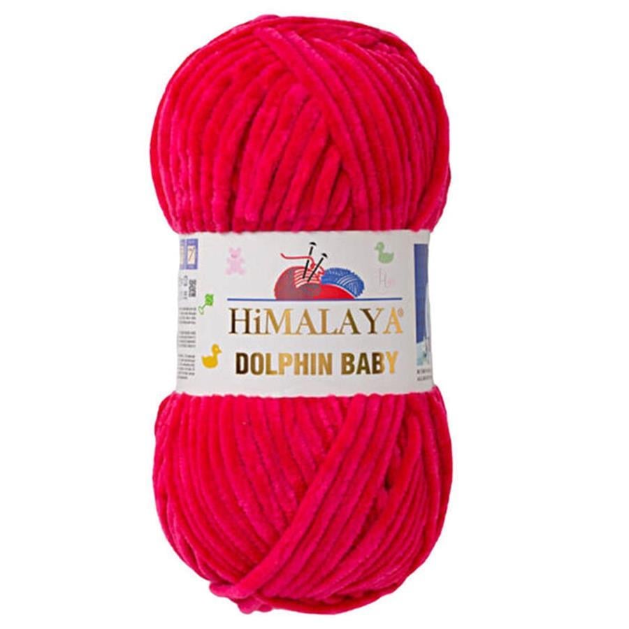 Himalaya Dolphin Baby Chenille Yarn 100g 80314 – Super Soft Velvet Chenille Yarn for Baby Knitting, Amigurumi, Crochet & Plush Projects