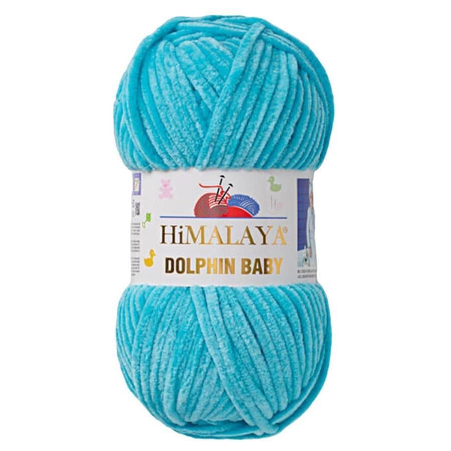 Himalaya Dolphin Baby Chenille Yarn 100g 80315 – Super Soft Velvet Chenille Yarn for Baby Knitting, Amigurumi, Crochet & Plush Projects
