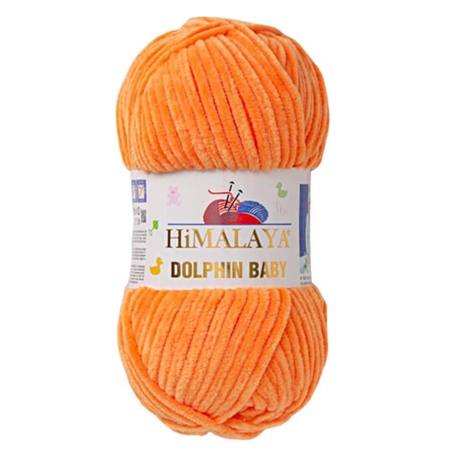 Himalaya Dolphin Baby Chenille Yarn 100g 80316 – Super Soft Velvet Chenille Yarn for Baby Knitting, Amigurumi, Crochet & Plush Projects