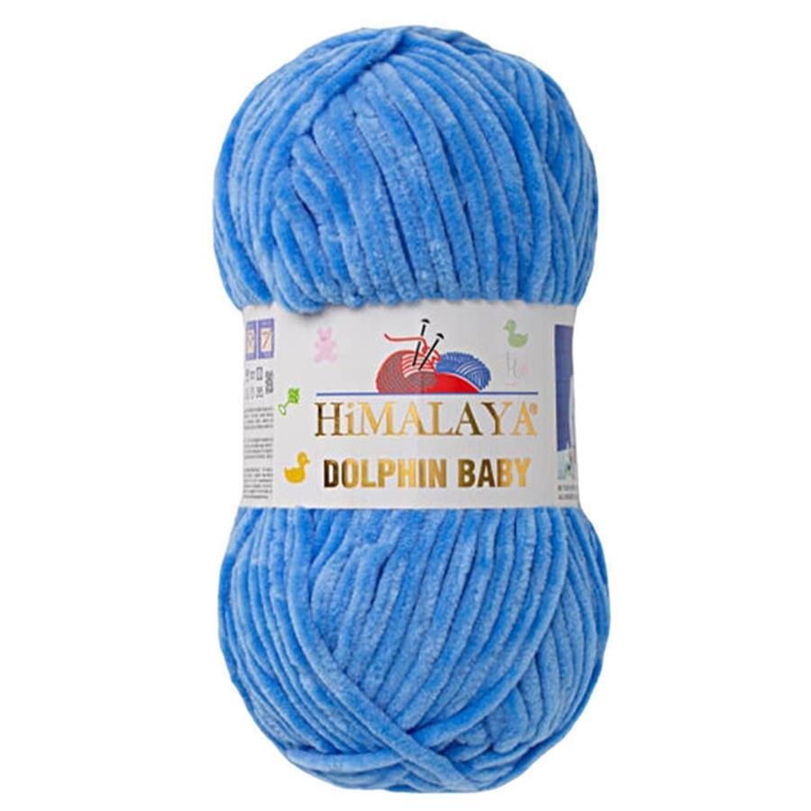 Himalaya Dolphin Baby Chenille Yarn 100g 80327 – Super Soft Velvet Chenille Yarn for Baby Knitting, Amigurumi, Crochet & Plush Projects