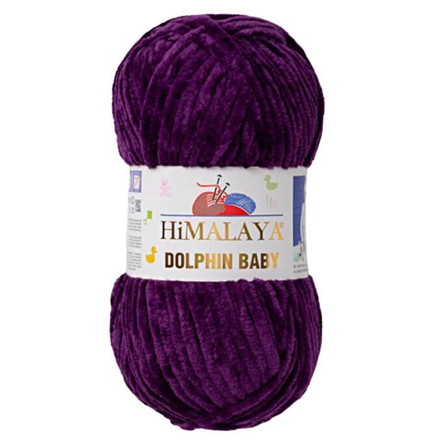 Himalaya Dolphin Baby Chenille Yarn 100g 80328 – Super Soft Velvet Chenille Yarn for Baby Knitting, Amigurumi, Crochet & Plush Projects