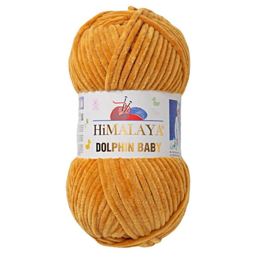 Himalaya Dolphin Baby Chenille Yarn 100g 80330 – Super Soft Velvet Chenille Yarn for Baby Knitting, Amigurumi, Crochet & Plush Projects