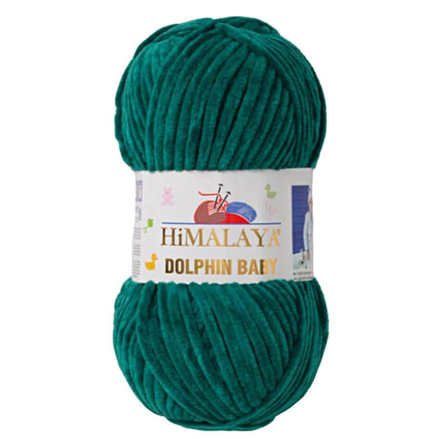 Himalaya Dolphin Baby Chenille Yarn 100g 80331 – Super Soft Velvet Chenille Yarn for Baby Knitting, Amigurumi, Crochet & Plush Projects